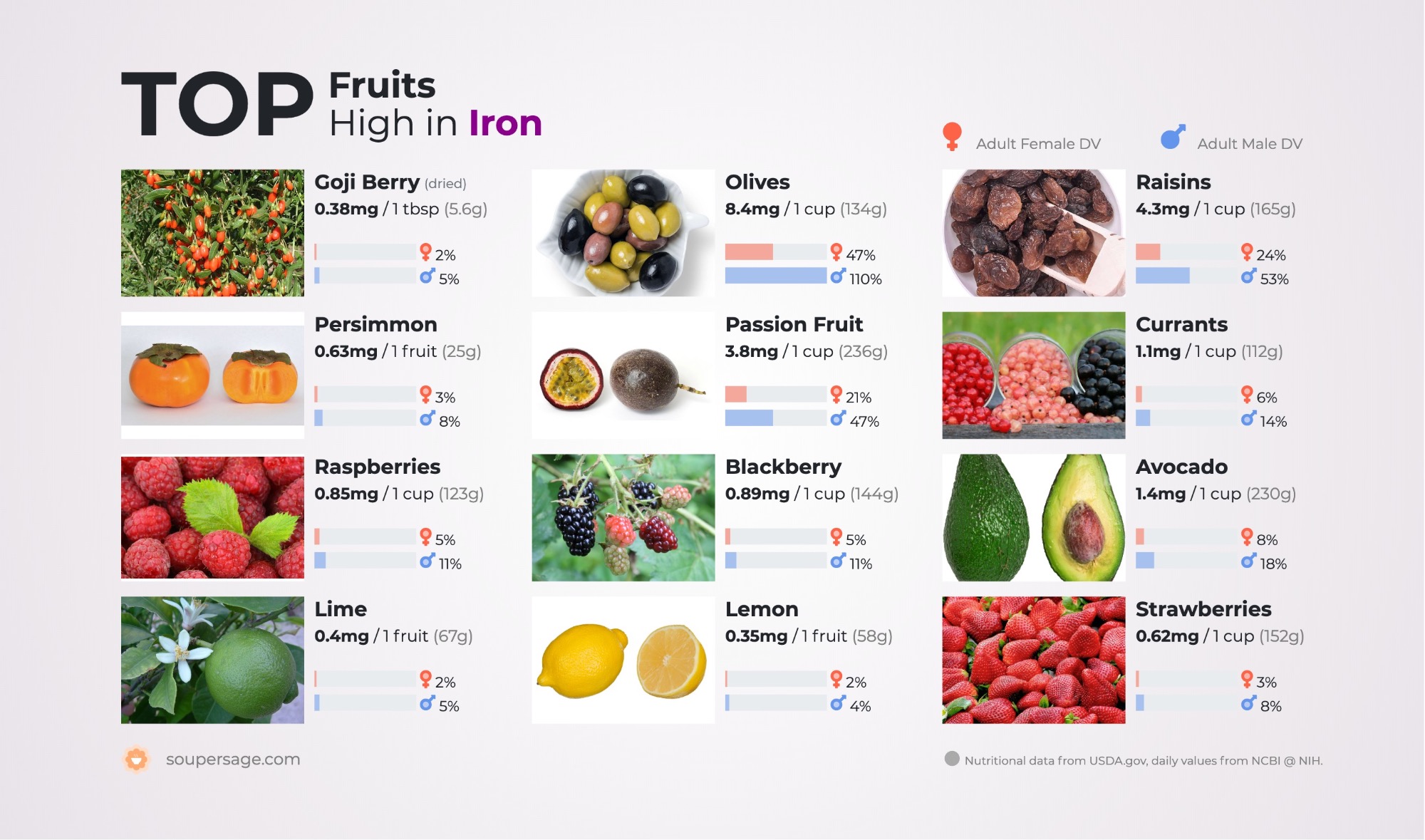 foods high in iron for anemia