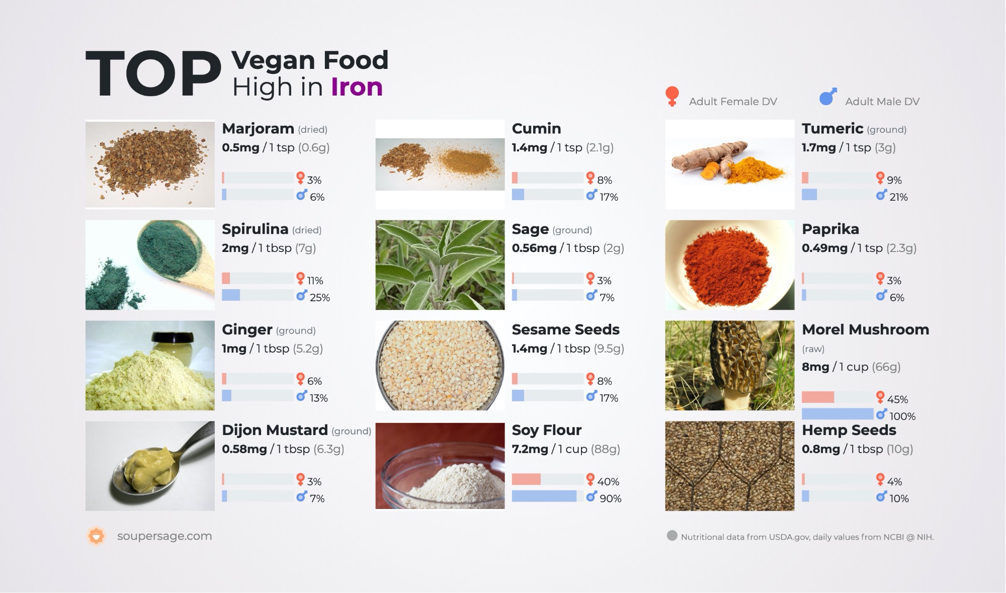 image of Top Vegan Food High in Iron