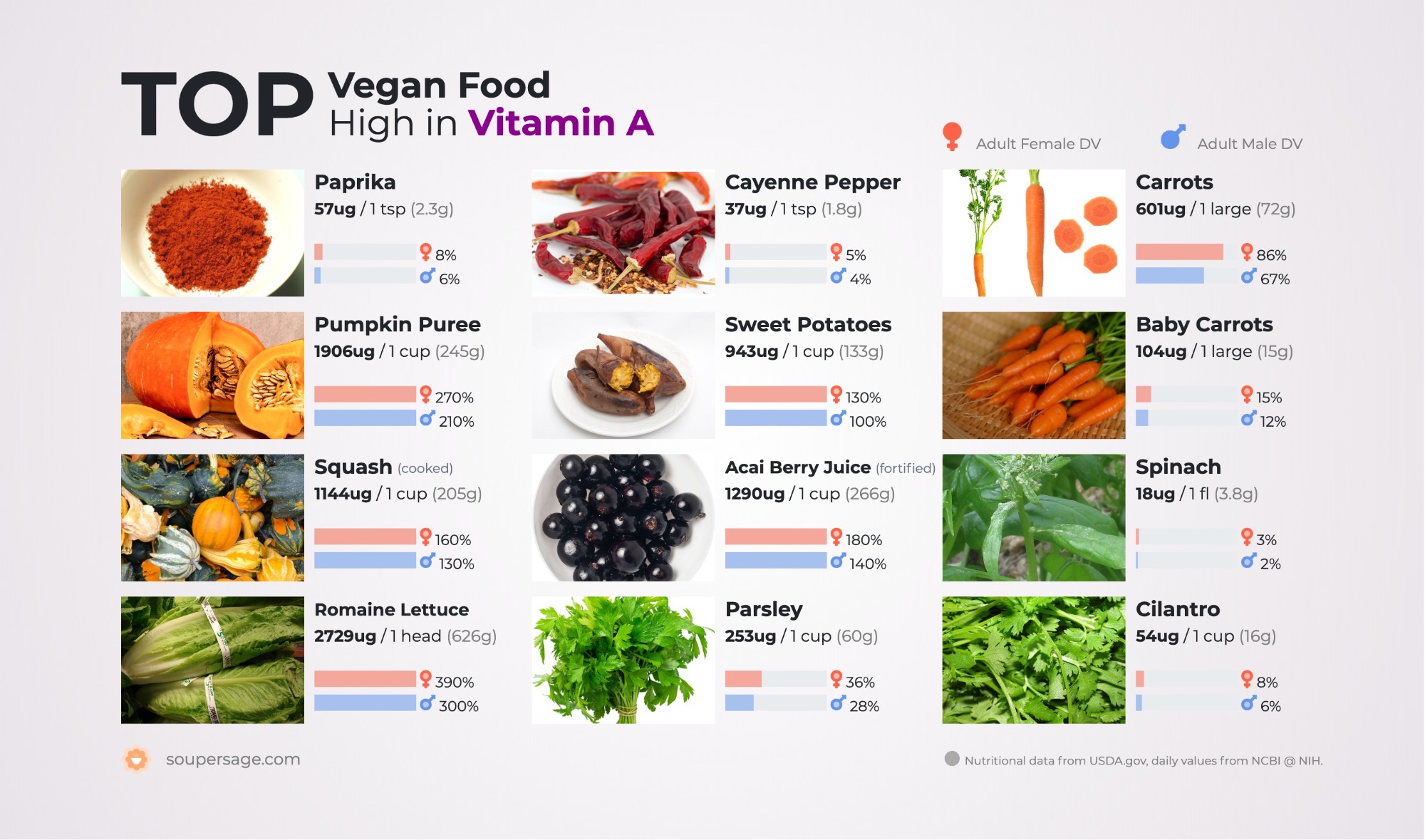 image of Top Vegan Food High in Vitamin A