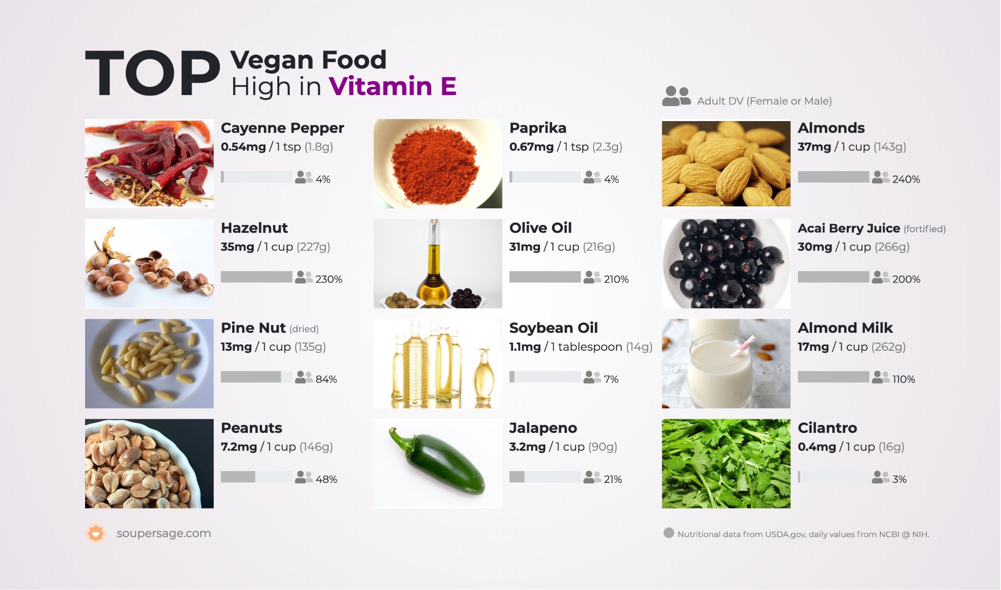 Remission Modtagelig for Ende Top Vegan Food High in Vitamin E